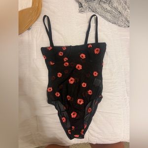 Black lace Princess Polly Bodysuit